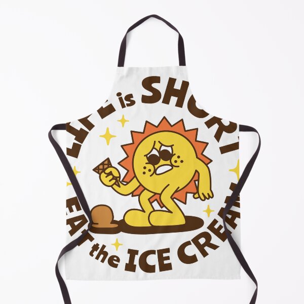 Item preview, Life is short, eat the ice cream. designed and sold by monkik.