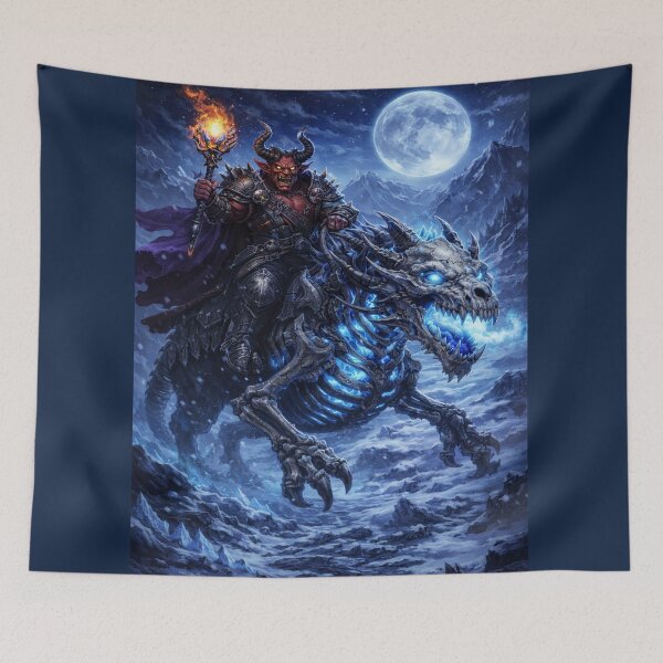 Item preview, Demonic Rider of the Frozen Dragon designed and sold by Maverickystore.