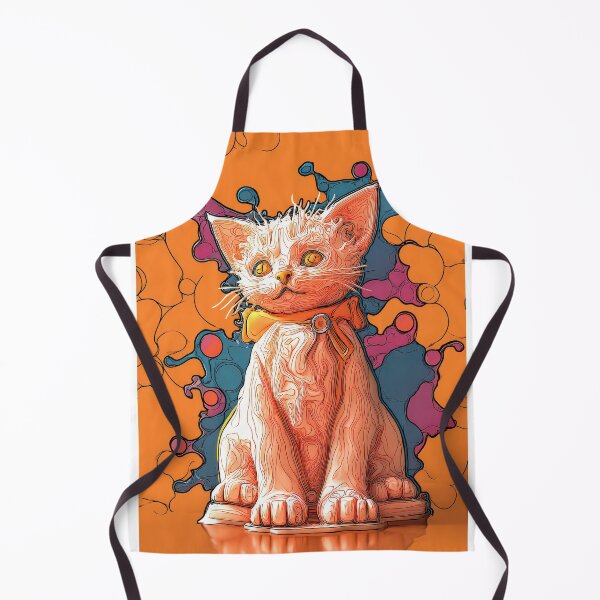 Item preview, Cute Comic Kitten with Speech Bubble Illustration designed and sold by Grafititee.