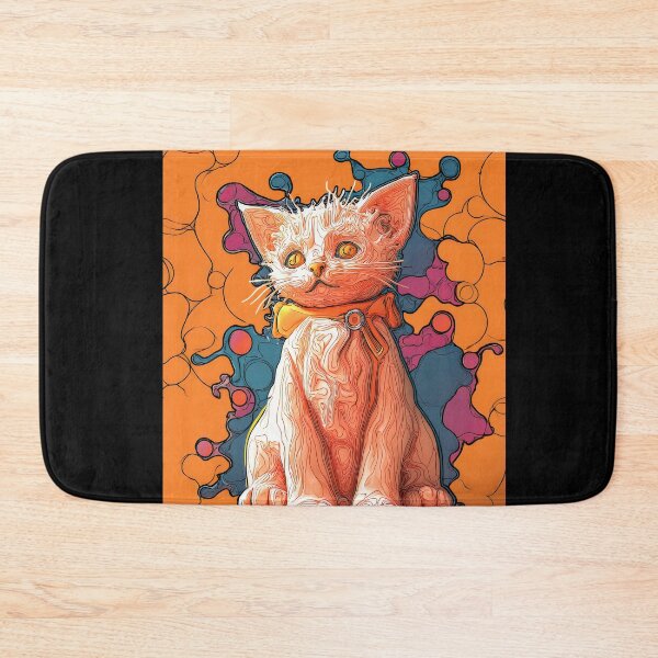 Item preview, Cute Comic Kitten with Speech Bubble Illustration designed and sold by Grafititee.