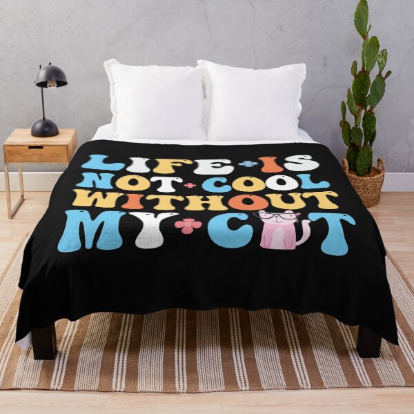 Item preview, Life Is Not Cool Without My Cat Cute Cat Lover Typography designed and sold by dianadouri.