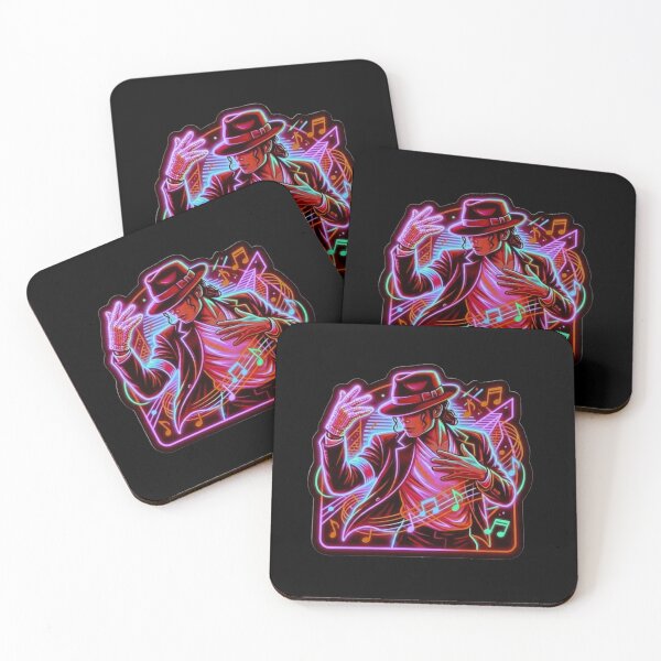 Item preview, Dance King MJ Magical Light Neon Music Art designed and sold by ExploreAura Studio.