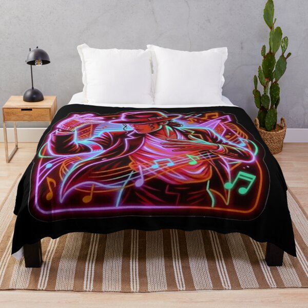 Item preview, Dance King MJ Magical Light Neon Music Art designed and sold by ExploreAura Studio.