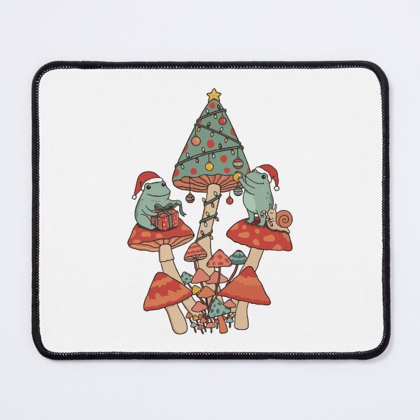 Item preview, Cute Christmas Frogs On Mushrooms Holiday designed and sold by Lora Art.