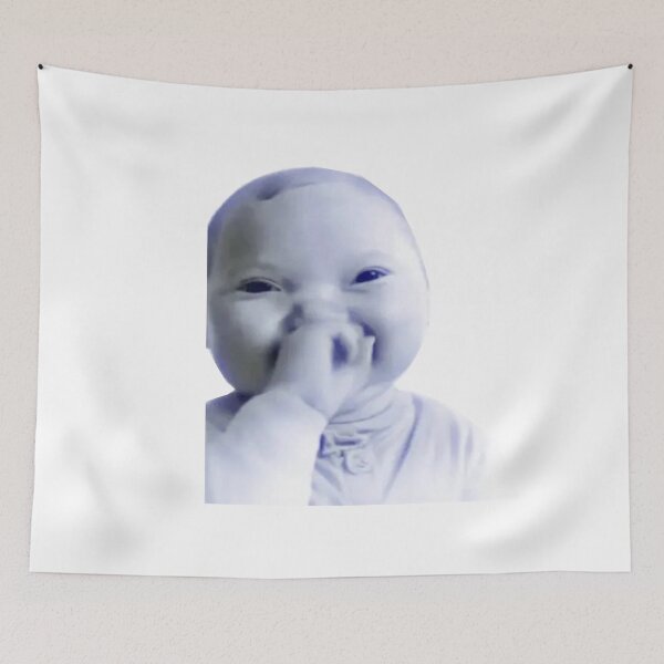 Item preview, AI Baby Holding Laugh Meme designed and sold by LookinFreshh.