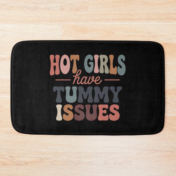 Item preview, Hot Girls Have Tummy Issues - This funny design is for confident girls who live with tummy issues, IBS or digestive problems and choose humor, self-acceptance and body positivity instead of shame.  designed and sold by ZyziowskyArt.