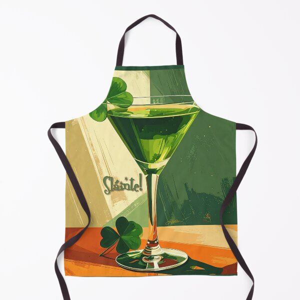 Item preview, Happy St Patrick's Day Shamrock Martini Sláinte designed and sold by Lee Hiller Designs.