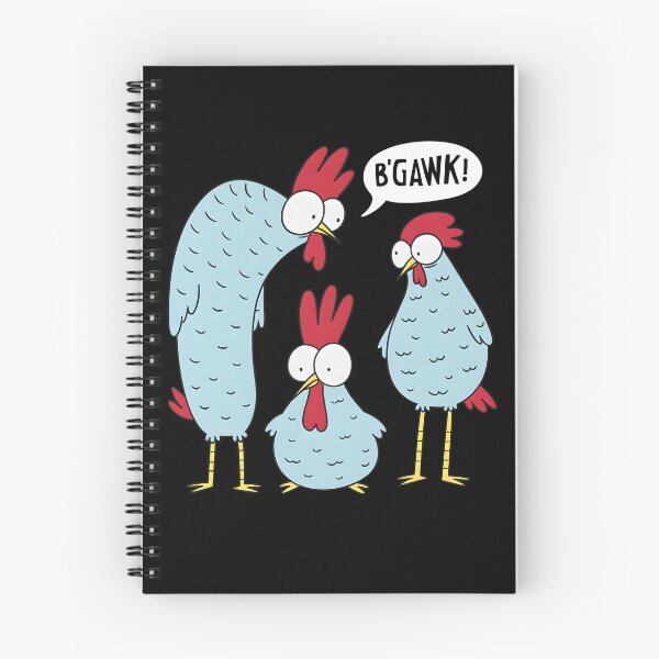 Item preview, Funny Blue Chicken Family B'Gawk Surprised Rooster Cartoon designed and sold by DrawHandArt.