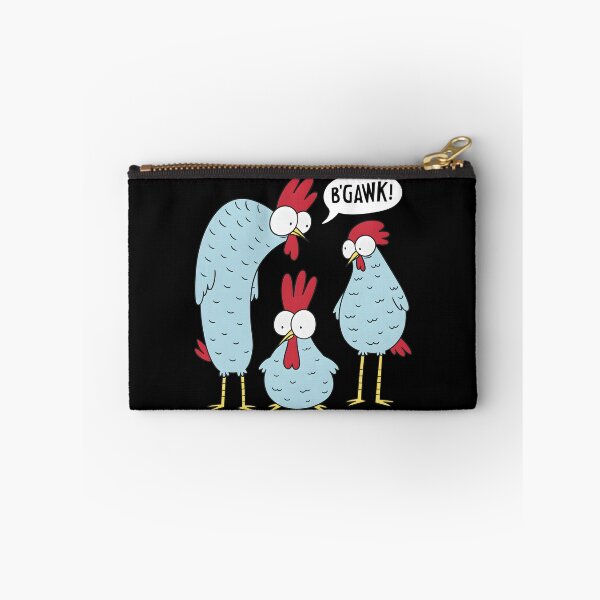 Item preview, Funny Blue Chicken Family B'Gawk Surprised Rooster Cartoon designed and sold by DrawHandArt.