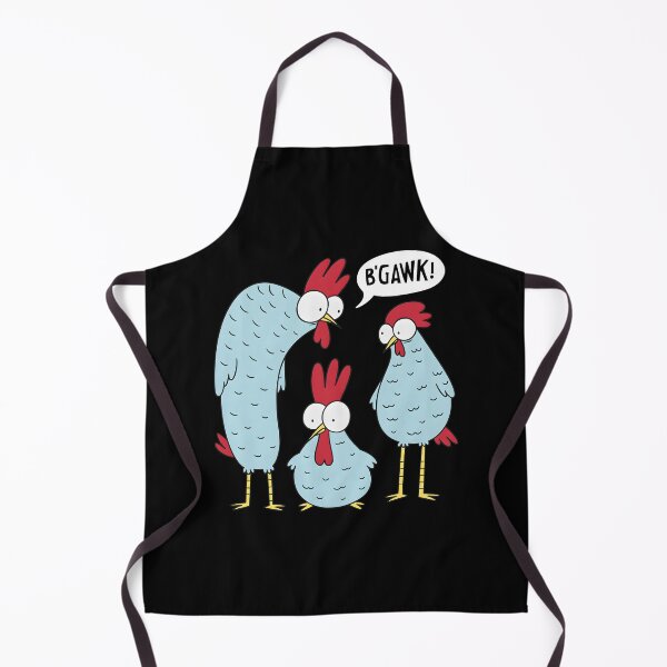 Item preview, Funny Blue Chicken Family B'Gawk Surprised Rooster Cartoon designed and sold by DrawHandArt.