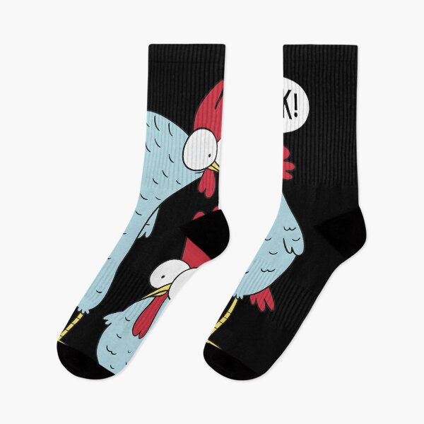 Item preview, Funny Blue Chicken Family B'Gawk Surprised Rooster Cartoon designed and sold by DrawHandArt.