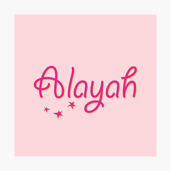 Item preview, My Name is Alayah designed and sold by CharlottePlaceArt.
