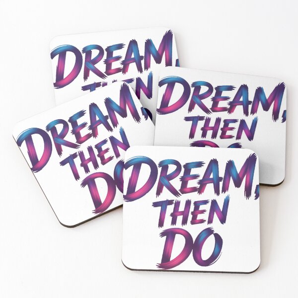 Item preview, Dream Then Do – Bold Motivational Quote designed and sold by Teenidesign .
