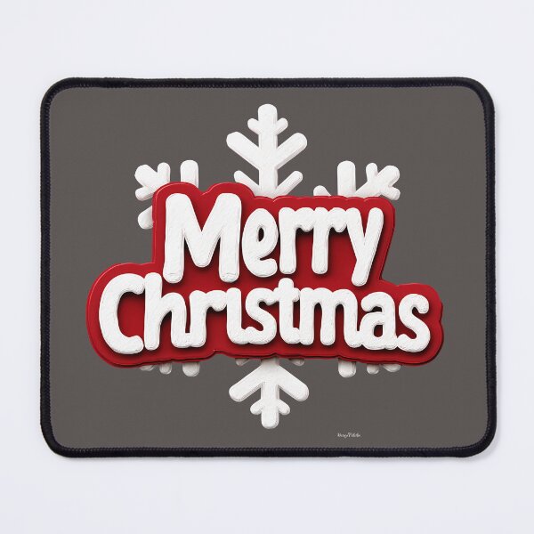 Item preview, Merry Christmas Snowflake Typography designed and sold by DesignArtist.ia.