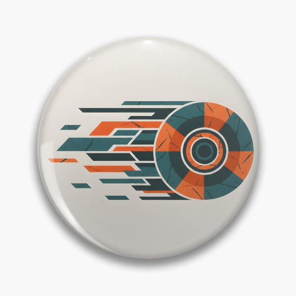 Item preview, Geometric circular emblem with dynamic motion streaks designed and sold by homydesign.