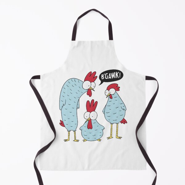 Item preview, Funny Blue Chicken Family B'Gawk Surprised Rooster Cartoon designed and sold by DrawHandArt.