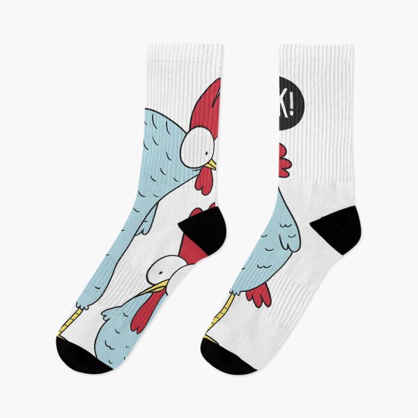 Item preview, Funny Blue Chicken Family B'Gawk Surprised Rooster Cartoon designed and sold by DrawHandArt.