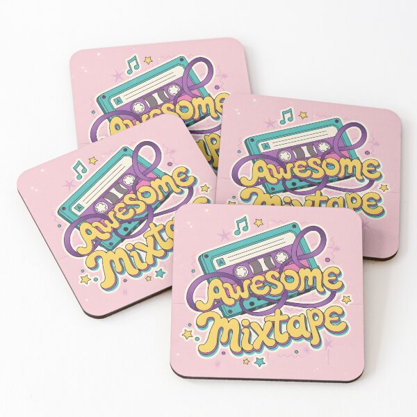 Item preview, Retro Aesthetic Cassette Tape with Awesome Mixtape Typography designed and sold by homydesign.