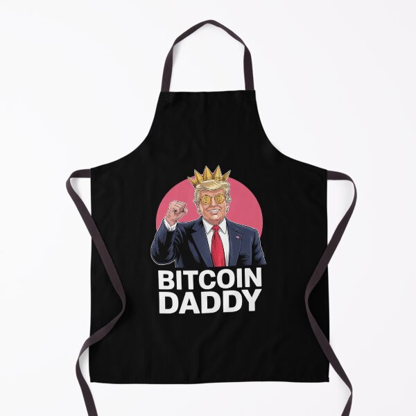 Item preview, BITCOIN DADDY Trump Crypto King I'll Be Home Valentine designed and sold by AquaKiev.