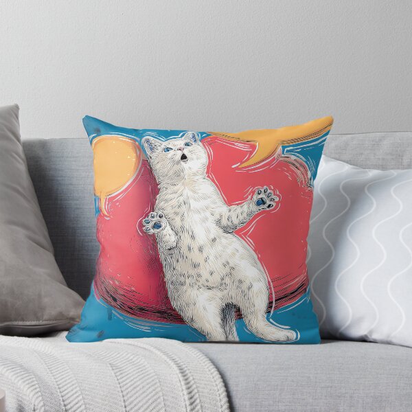 Item preview, Cute Comic Kitten with Speech Bubble Illustration designed and sold by Grafititee.
