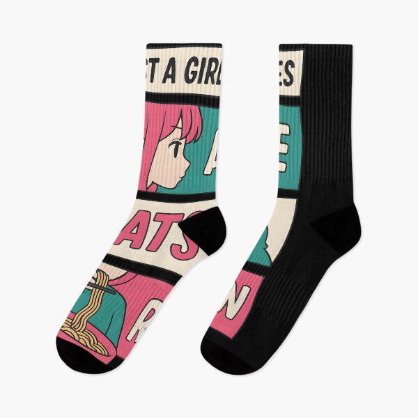 Item preview, Just a Girl Who Loves Anime Cats and Ramen Funny Kawaii Manga Aesthetic designed and sold by DrawHandArt.