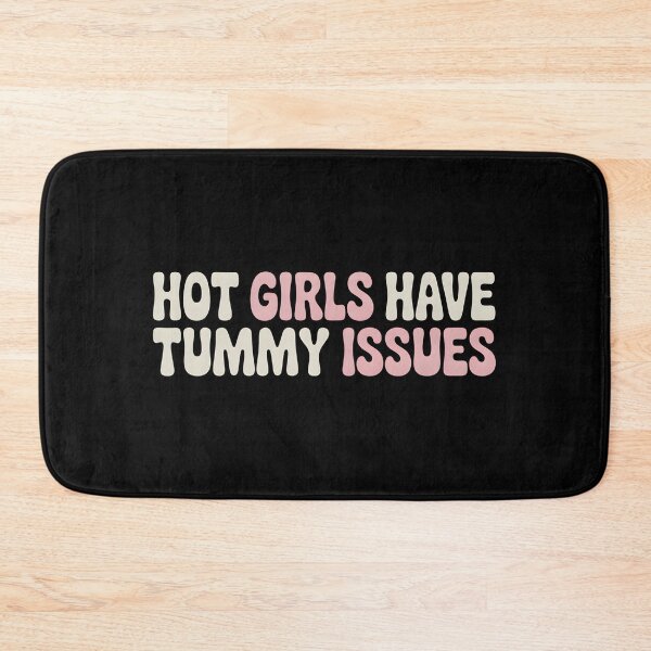 Item preview, Hot Girls Have Tummy Issues - This funny design is for confident girls who live with tummy issues, IBS or digestive problems and choose humor, self-acceptance and body positivity instead of shame.  designed and sold by ZyziowskyArt.