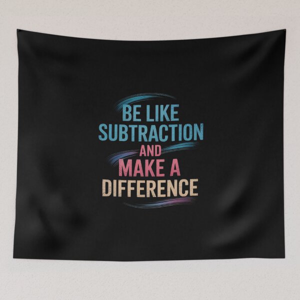 Item preview, Be Like Subtraction And Make A Difference 1 designed and sold by PowAcademy.