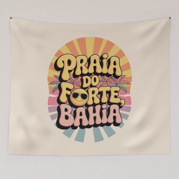 Item preview, Praia do Forte, Bahia, Brazil – Groovy 70s Psychedelic Brazilia Souvenir designed and sold by paulo silveira.