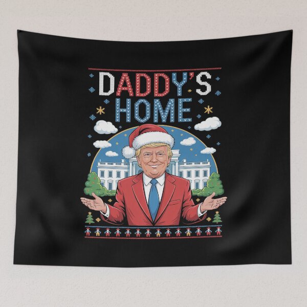 Item preview, Daddy's Home Pink Trump Ugly Christmas designed and sold by AquaKiev.
