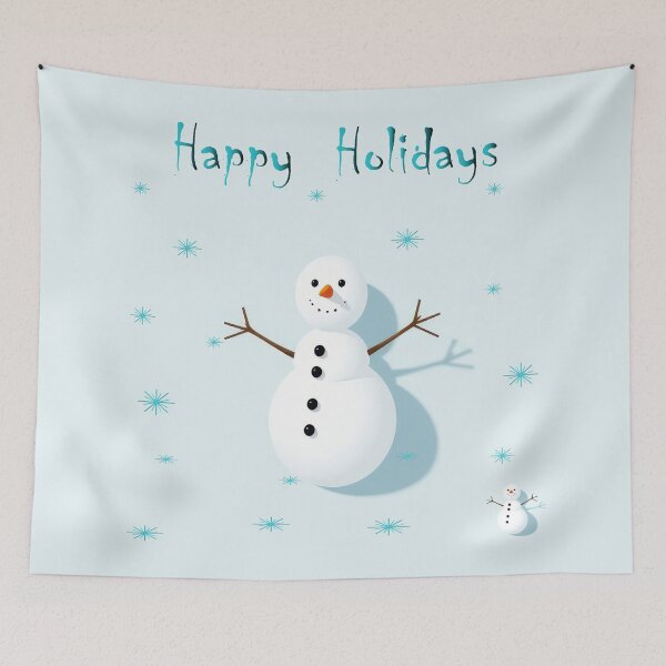Item preview, Winter Cheer Snowman, AI Generated Holiday Greeting, Snowy Illustration. designed and sold by InnaCreates.