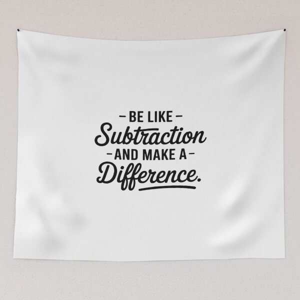 Item preview, Be Like Subtraction And Make A Difference3  designed and sold by PowAcademy.