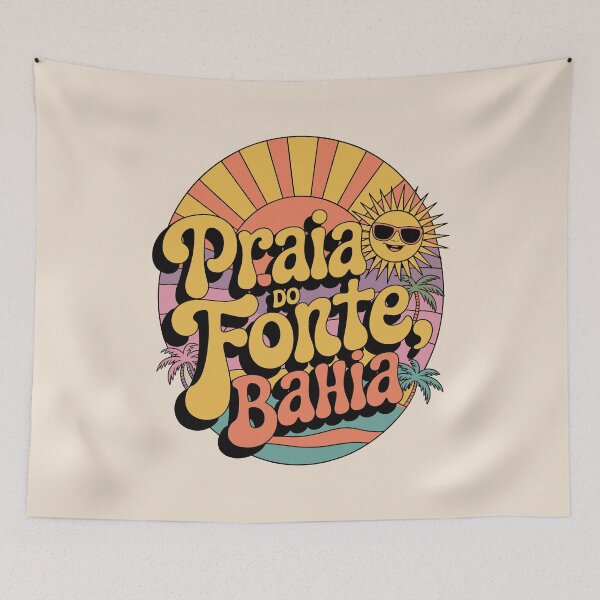 Item preview, Praia do Forte, Bahia, Brazil – Groovy 70s Psychedelic Sun-Kissed Design designed and sold by paulo silveira.
