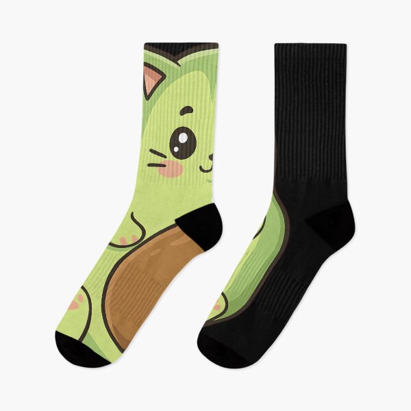 Item preview, Funny Avocato Cat Avocado Pun Cute Kawaii Kitty Kitten Food Humor designed and sold by DrawHandArt.