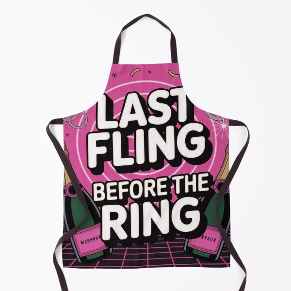Item preview, Last Fling Before the Ring Bachelorette Party Art designed and sold by HappySproutArt.