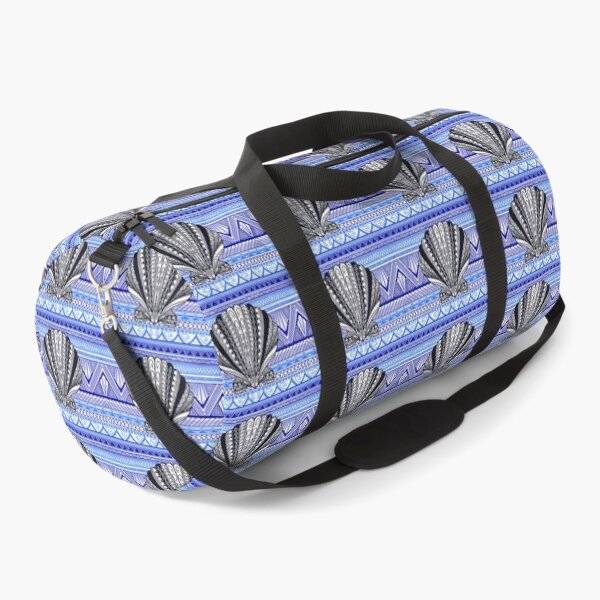 Item preview, Tribal Clam Sea Shell with Blue Tribal Background designed and sold by Steeb757.