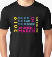 Frauen März New York City NYC NY Januar 2019 Slim Fit T-Shirt