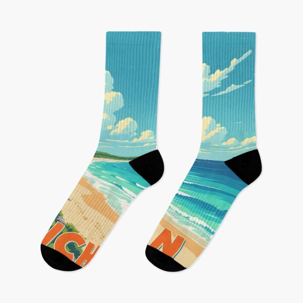 Item preview, Michigan, USA: Vintage-Style Painterly Travel Poster designed and sold by LSVart.