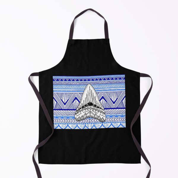 Item preview, Tribal Shark Tooth with a Blue Tribal Background designed and sold by Steeb757.
