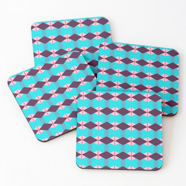 Item preview, Blue Pink  Polygon Shape - Abstract Geometric Surface Pattern - Birthday Gifts designed and sold by RoyalStarsPatts.