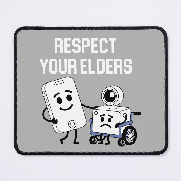 Item preview, Respect Your Elders Retro Tech Camera Phone designed and sold by khallidaart.