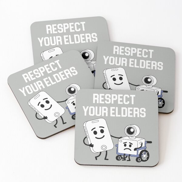 Item preview, Respect Your Elders Retro Tech Camera Phone designed and sold by khallidaart.