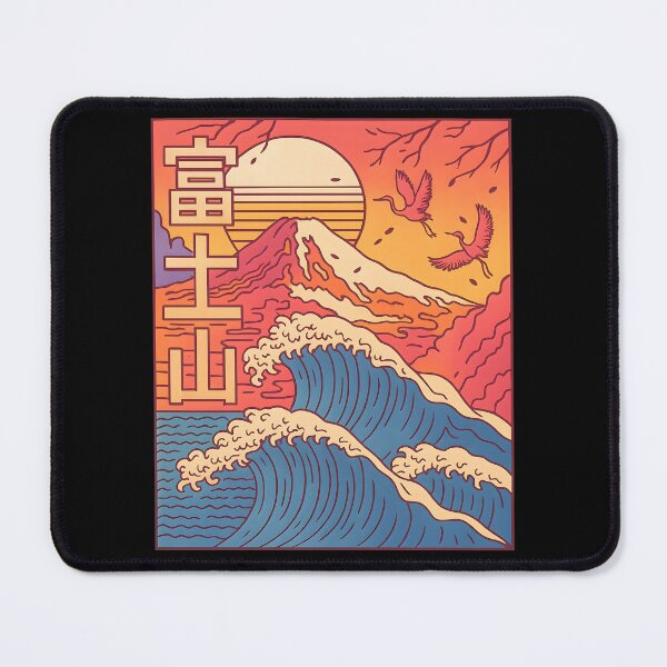 Item preview, The Great Wave off Kanagawa Japanese Art Mount Fuji Vintage Ukiyo-e Aesthetic designed and sold by DrawHandArt.