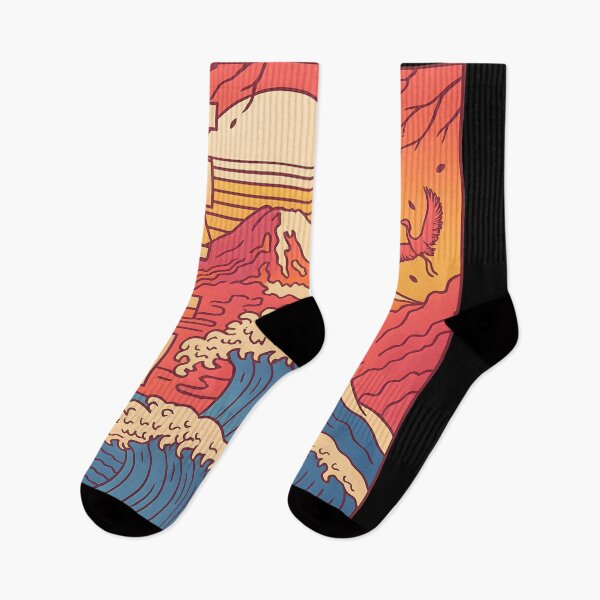 Item preview, The Great Wave off Kanagawa Japanese Art Mount Fuji Vintage Ukiyo-e Aesthetic designed and sold by DrawHandArt.
