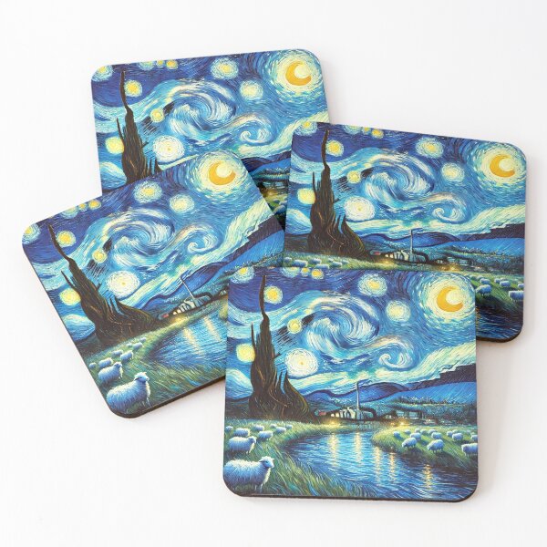 Artikelvorschau, Schafismus – Wirbelnder Himmel über der Weide entworfen und verkauft von Thpoar.