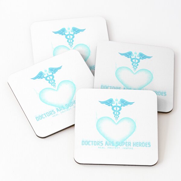 Item preview, Doctors Are Superheroes Minimalist Stethoscope Heart Design designed and sold by MarElfArtelier.