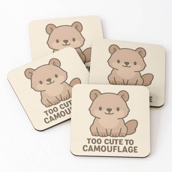 Item preview, Too Cute to Camouflage – Forest Creature Design designed and sold by TrendznHitz.