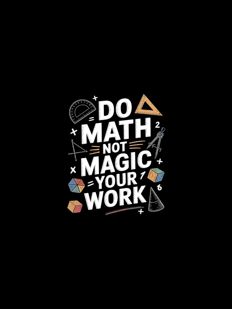 Thumbnail 5 of 5, A-Line Dress, Do Math Not Magic show your work Math Back To School  designed and sold by CombatTask.