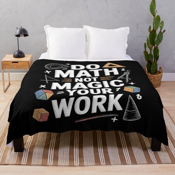 Item preview, Do Math Not Magic show your work Math Back To School designed and sold by CombatTask.