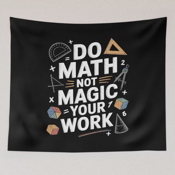 Item preview, Do Math Not Magic show your work Math Back To School  designed and sold by CombatTask.