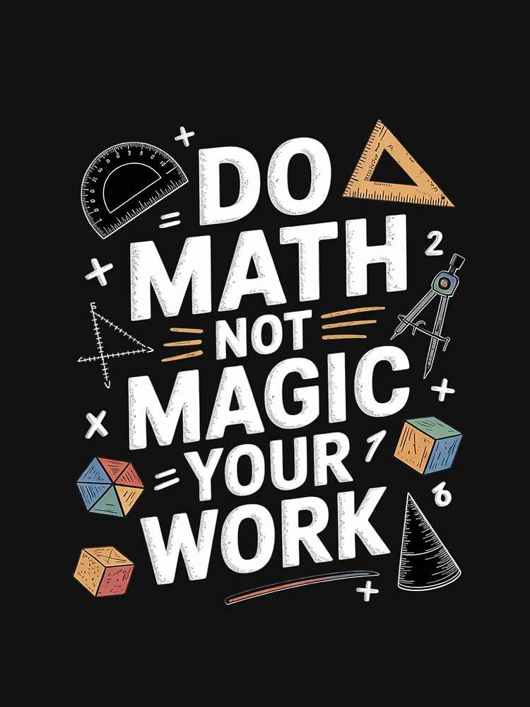 Thumbnail 6 of 6, Premium Oversized Sweatshirt, Do Math Not Magic show your work Math Back To School  designed and sold by CombatTask.